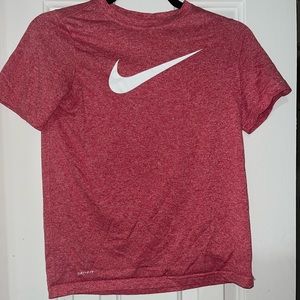 Nike red shirt sleeved Dri fit (boys L)